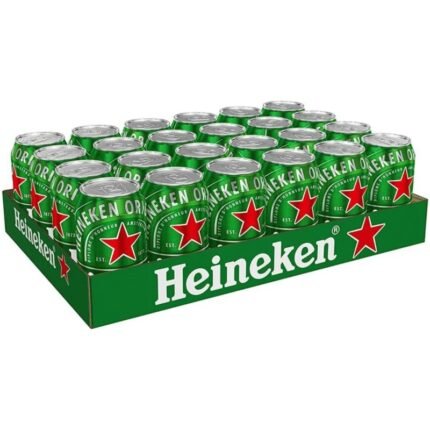 Heineken Pils Bier 330 ml × 24 Dosen|5 % Alkohol|Erfrischender Geschmack|Natürliche Zutaten